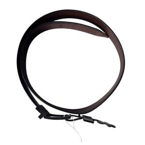 London Fog Mens Reversible Belt Size 36 Black Brown Classic Buckle